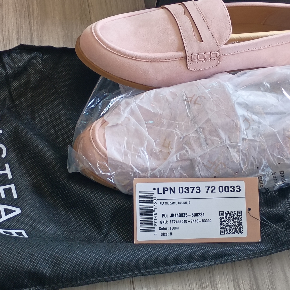 JustFab Blush Pink Loafers